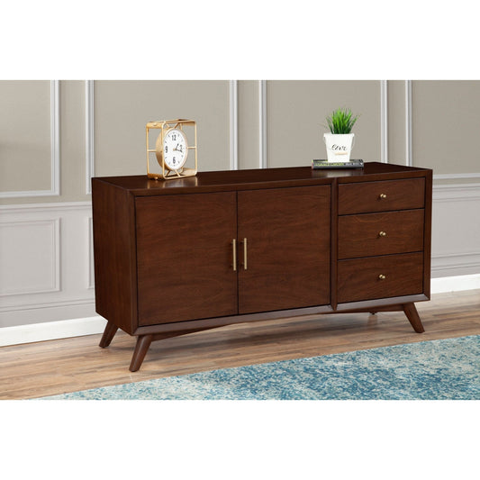Walnut Flynn Sideboard: Storage with Cabinet Doors and Drawers