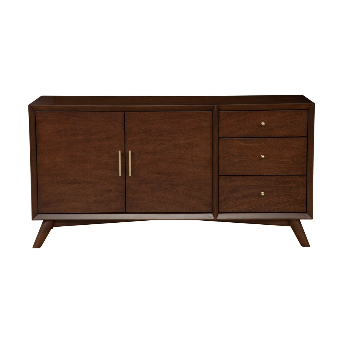 Flynn Mid-Century Modern Sideboard with Drawers, Walnut – view 4