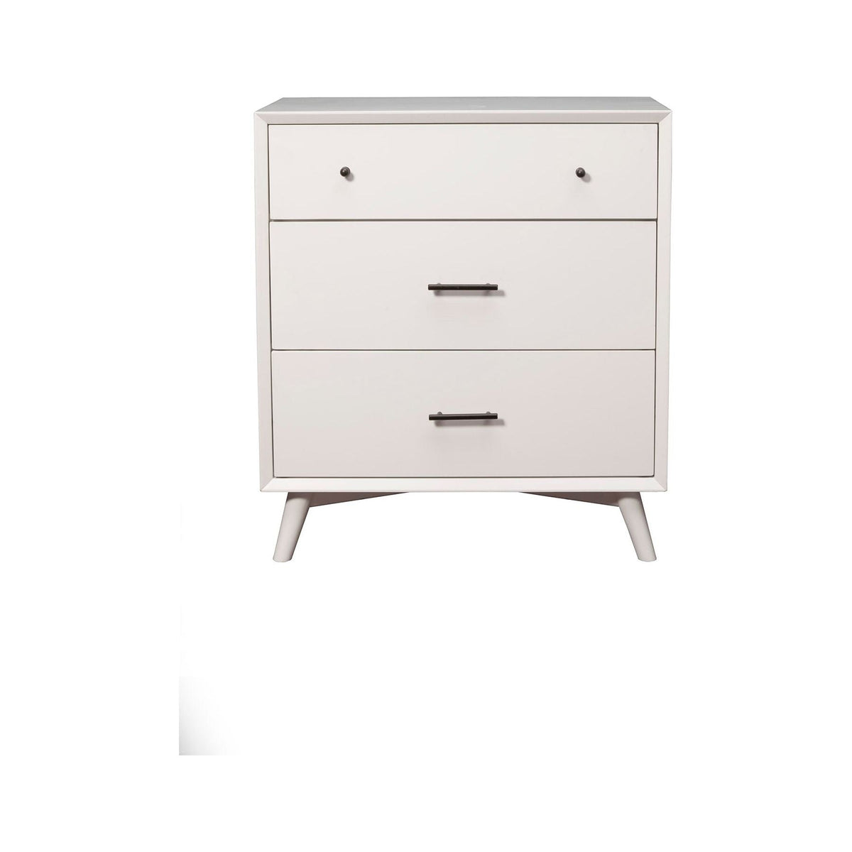 Flynn Small 5-Drawer Accent Chest in Matte White – view 5