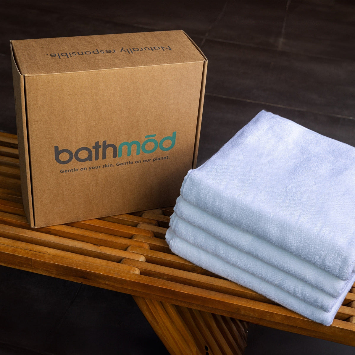 Luxury Organic Cotton Bath Towels, Four Pack, 30 x 56 Inch, GOTS Certified – view 15
