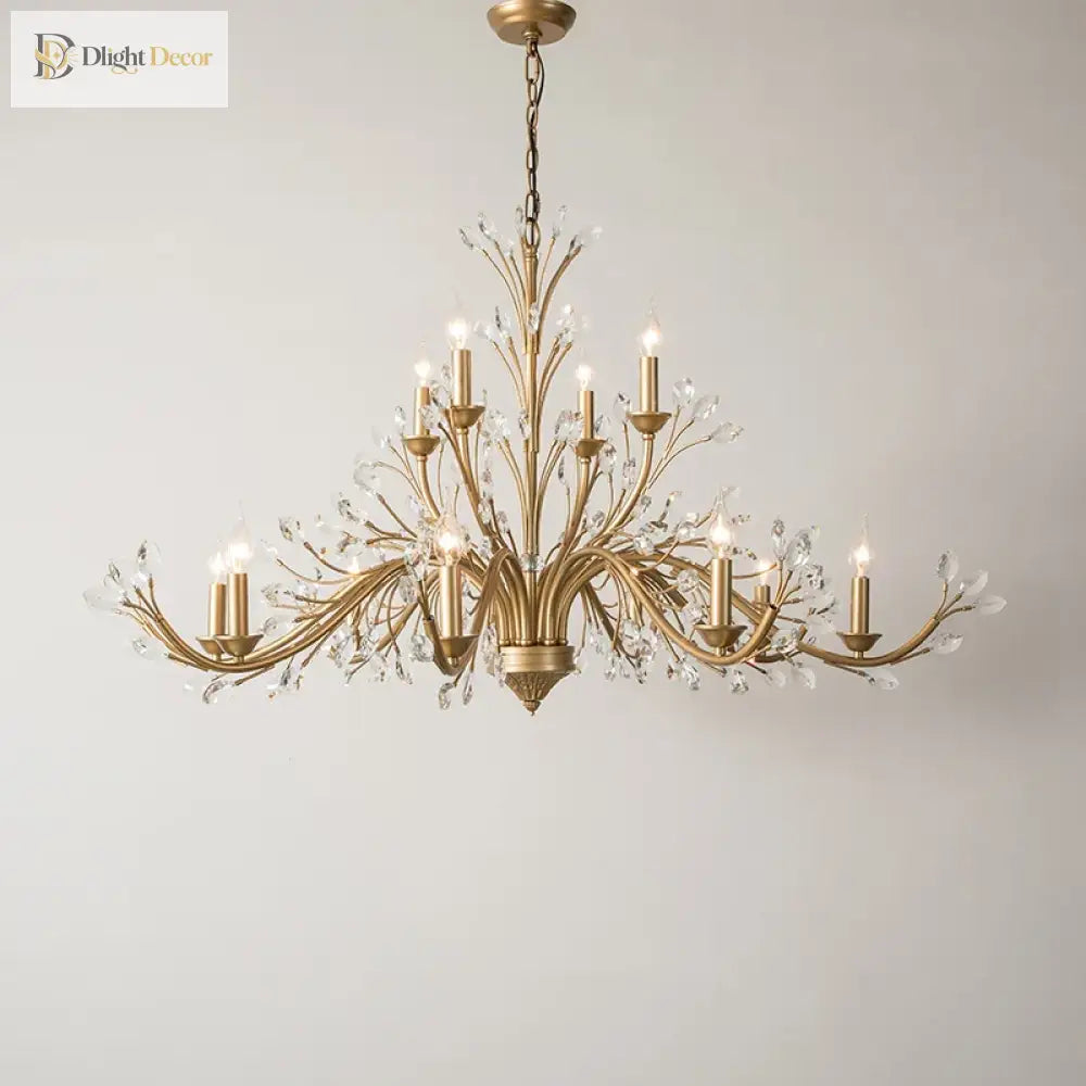 French Branch Crystal Chandelier in Clear or Amber, 5 to 12 Lights – view 4