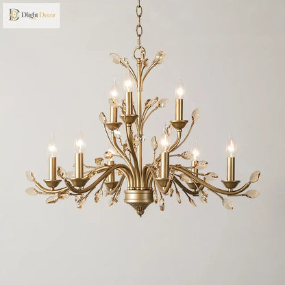 French Branch Crystal Chandelier in Clear or Amber, 5 to 12 Lights – view 2