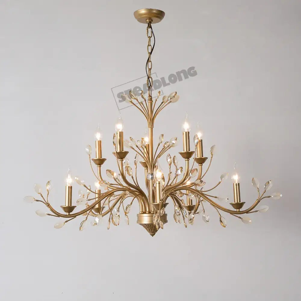 French Branch Crystal Chandelier in Clear or Amber, 5 to 12 Lights – view 10