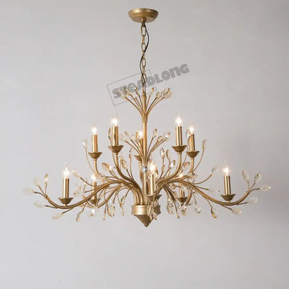 French Branch Crystal Chandelier in Clear or Amber, 5 to 12 Lights – view 10