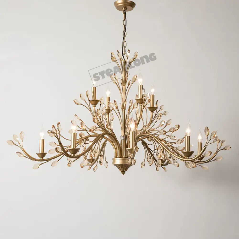 French Branch Crystal Chandelier in Clear or Amber, 5 to 12 Lights – view 11