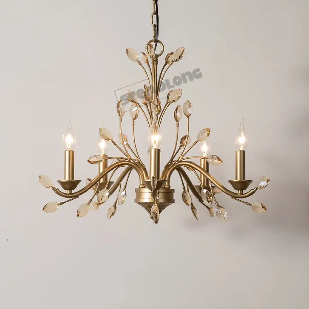 French Branch Crystal Chandelier in Clear or Amber, 5 to 12 Lights – view 7
