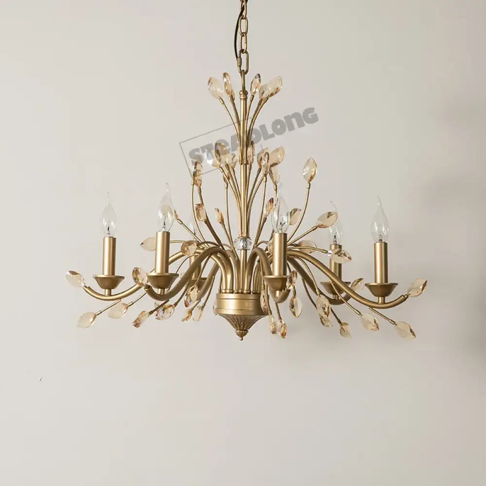 French Branch Crystal Chandelier in Clear or Amber, 5 to 12 Lights – view 8