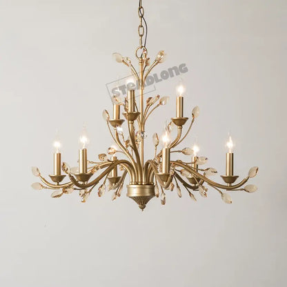 French Branch Crystal Chandelier in Clear or Amber, 5 to 12 Lights – view 9