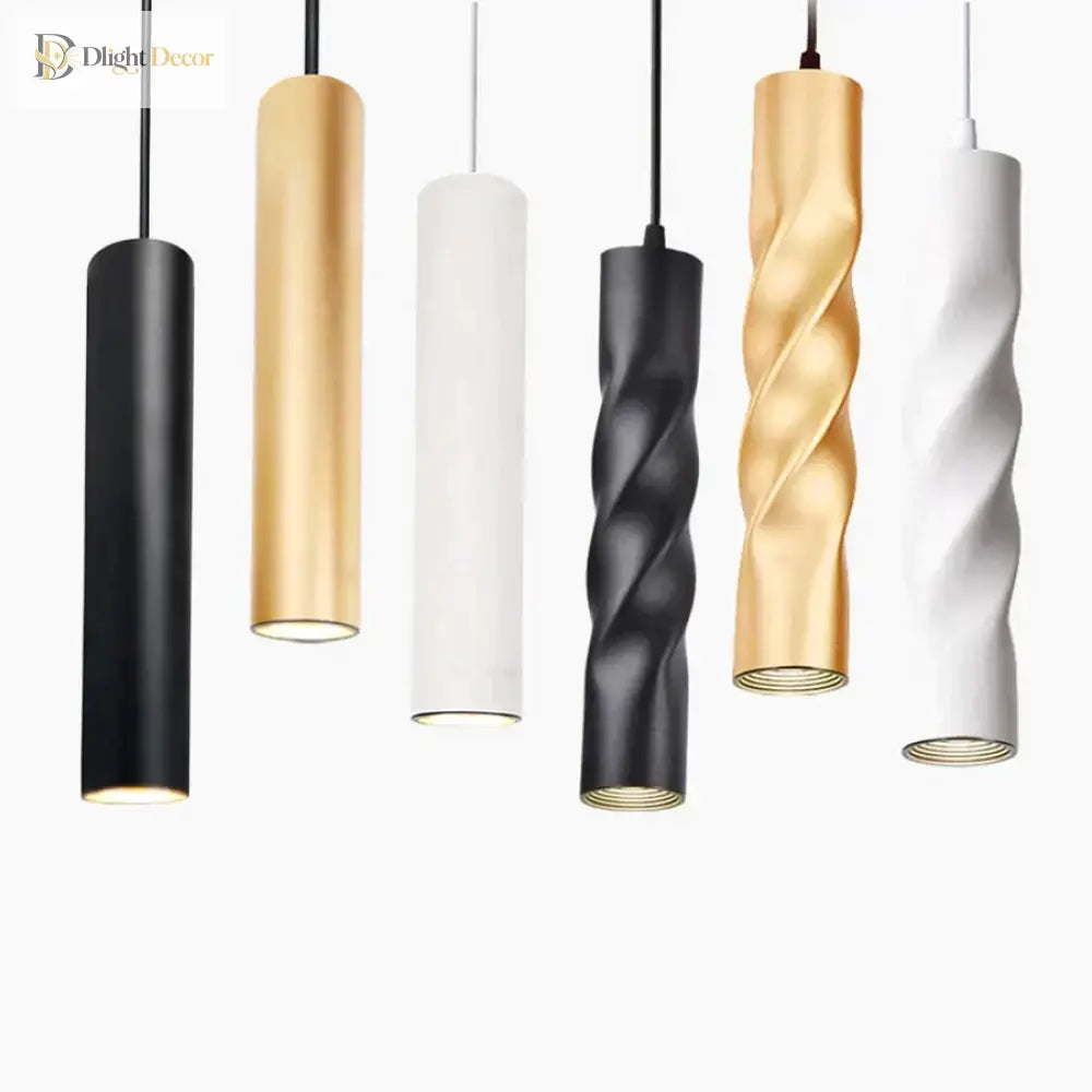 Freya Modern Aluminum LED Pendant Light, Thread or Cylinder – view 2
