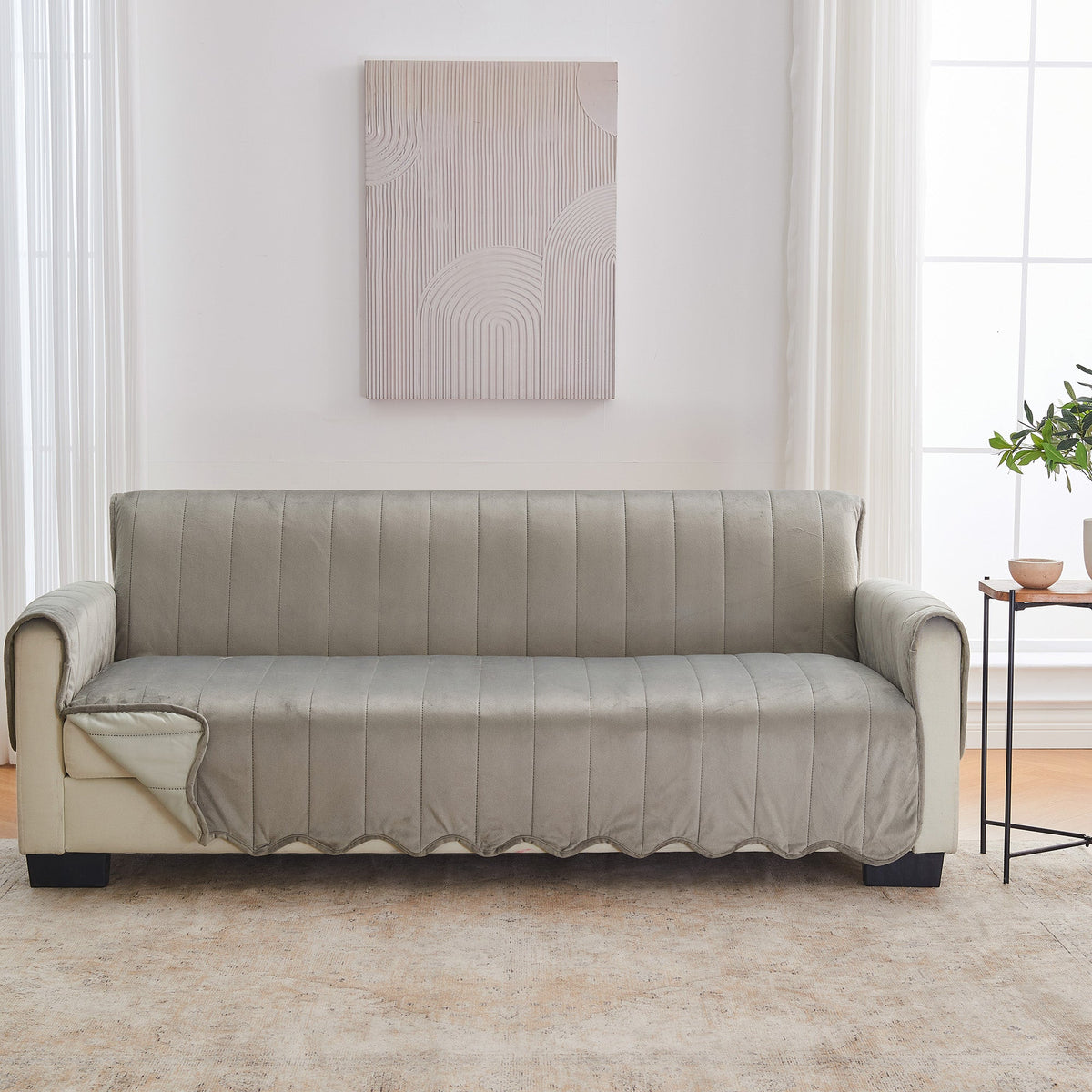 Velvet Furniture Protector – Soft Sofa and Chair Cover, Velvet Collection – view 67