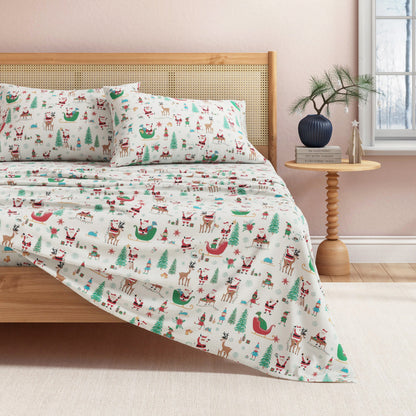 Turkish Cotton Christmas Flannel Sheets – Whittaker Holiday Prints – view 64