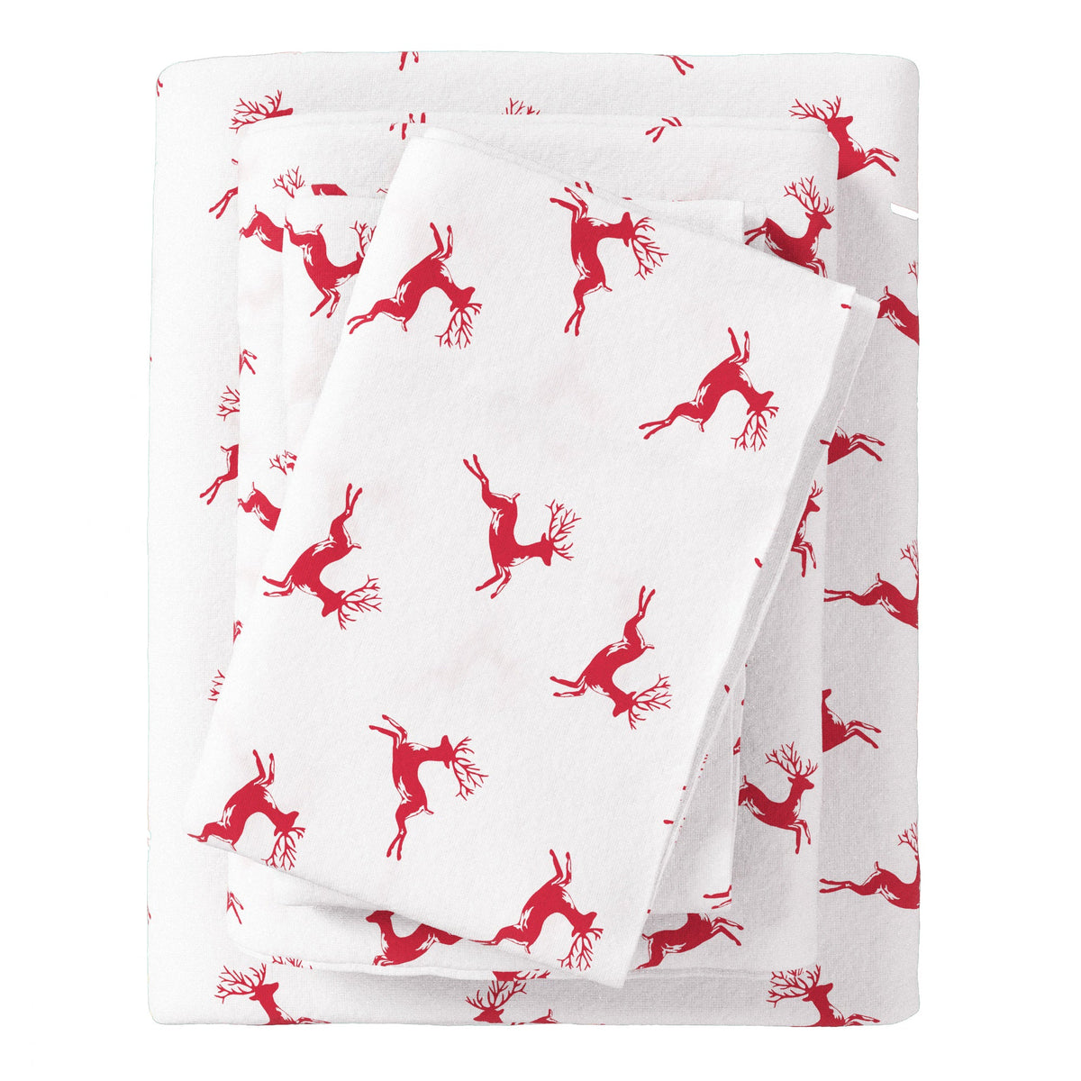 Turkish Cotton Christmas Flannel Sheet Set – Whittaker Collection – view 24