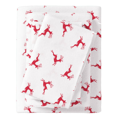 Turkish Cotton Christmas Flannel Sheet Set – Whittaker Collection – view 24