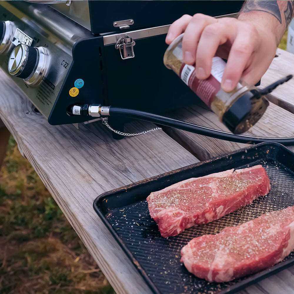 Monument G22 Stainless Steel Portable Tabletop Propane Gas Grill – view 4