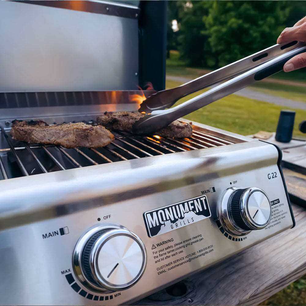 Monument G22 Stainless Steel Portable Tabletop Propane Gas Grill – view 9