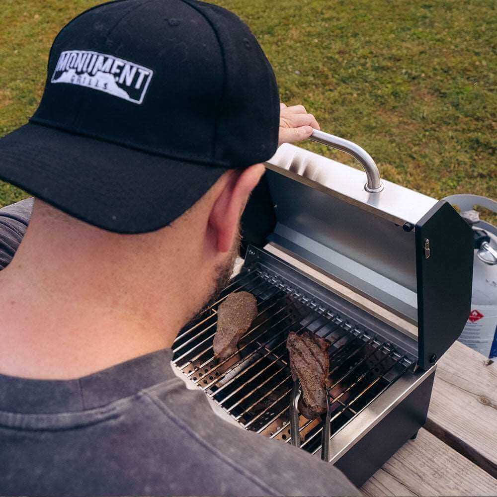 Monument G22 Stainless Steel Portable Tabletop Propane Gas Grill – view 6