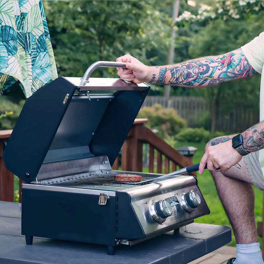 Monument G22 Stainless Steel Portable Tabletop Propane Gas Grill – view 3