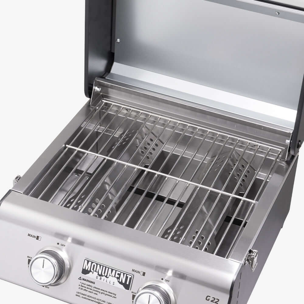 Monument G22 Stainless Steel Portable Tabletop Propane Gas Grill – view 7