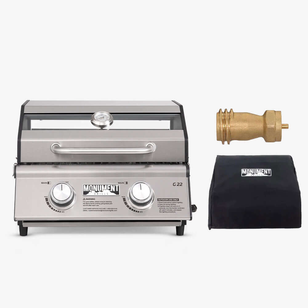 Monument G22 Stainless Steel Portable Tabletop Propane Gas Grill – view 22