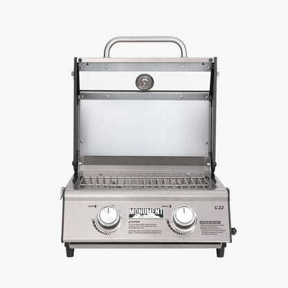 Monument G22 Stainless Steel Portable Tabletop Propane Gas Grill – view 20