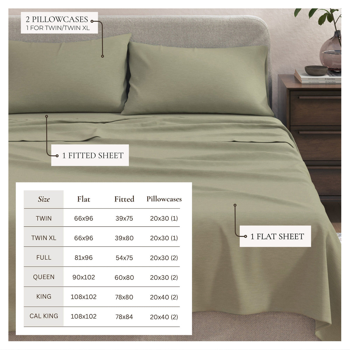 Heathered Jersey Knit Sheet Set – Carmen Collection – view 72
