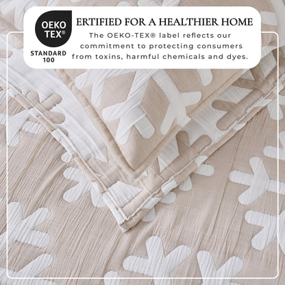 Reversible Matelassé Snowflake Quilt Set – Nino Collection – view 23