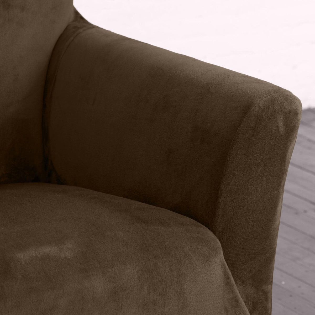 Velvet Stretch Slipcover – Gale Collection Form-Fit Sofa Cover – view 139