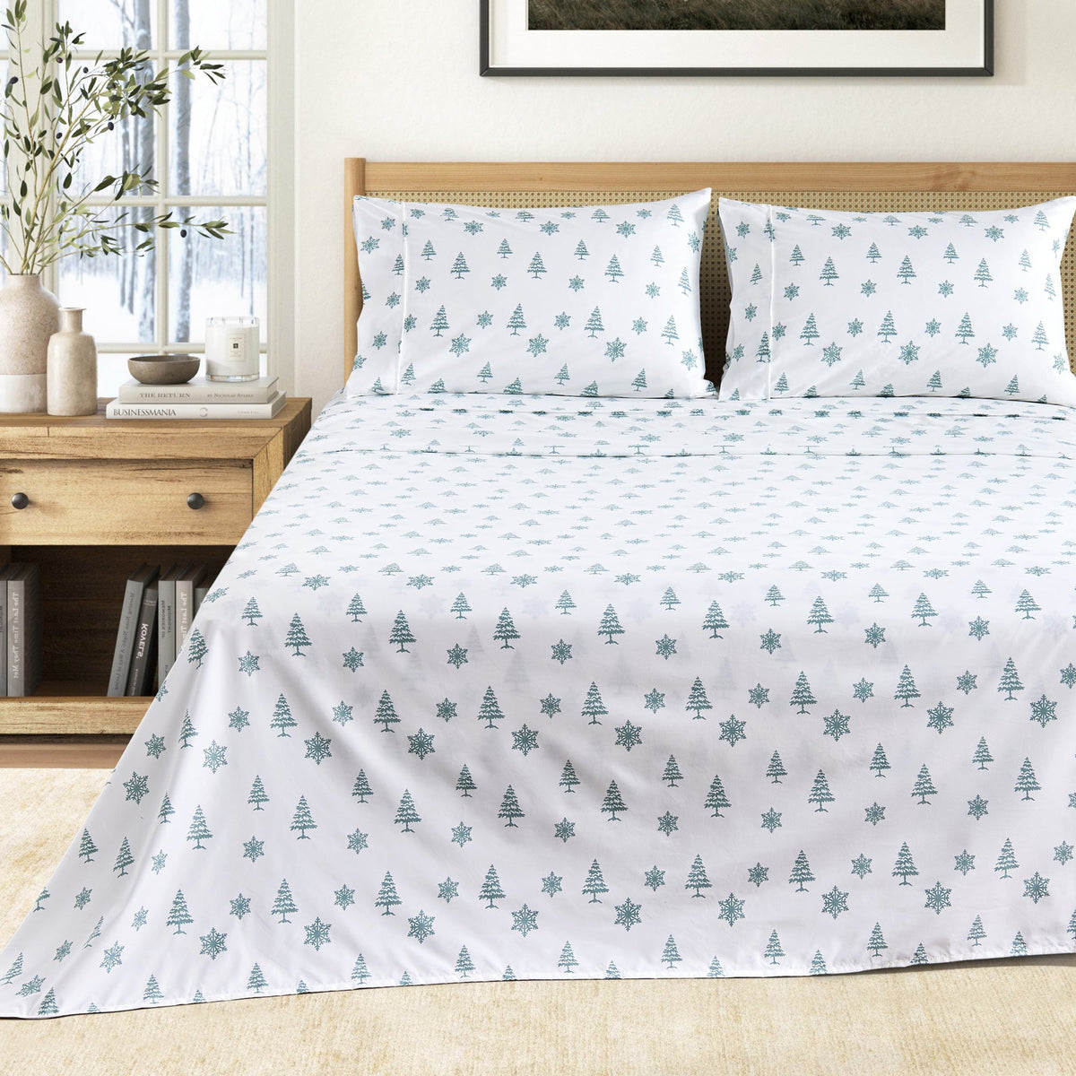 Brushed Microfiber Printed Sheet Set – Baylor Collection – view 48