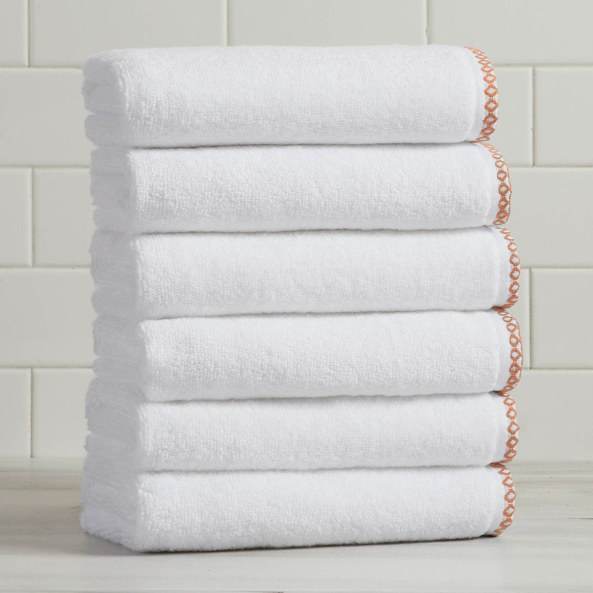 Valery Collection Border-Stitched Cotton 6-Piece Towel Set – view 109