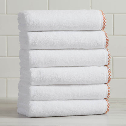 Valery Collection Border-Stitched Cotton 6-Piece Towel Set – view 109