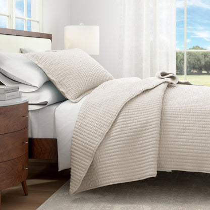 Solid Channel Stitch Quilt Set – Alicia Collection – view 18