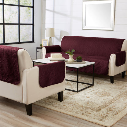 Medallion Stitch Furniture Protector – Elenor Collection Sofa Cover – view 71