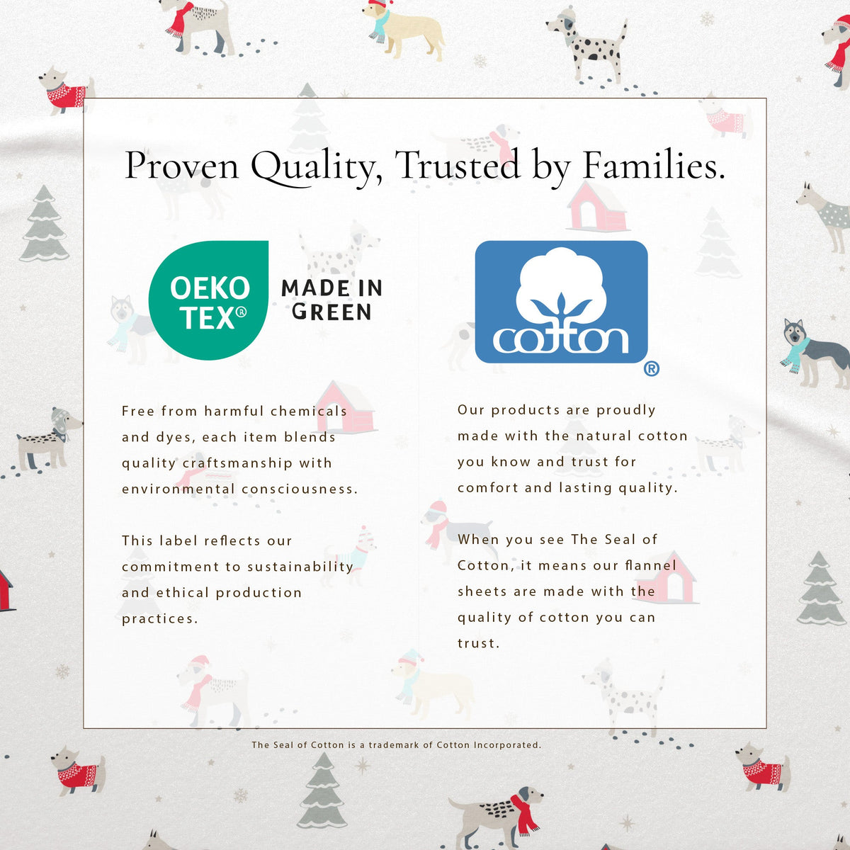 Turkish Cotton Christmas Flannel Sheet Set – Whittaker Collection – view 32