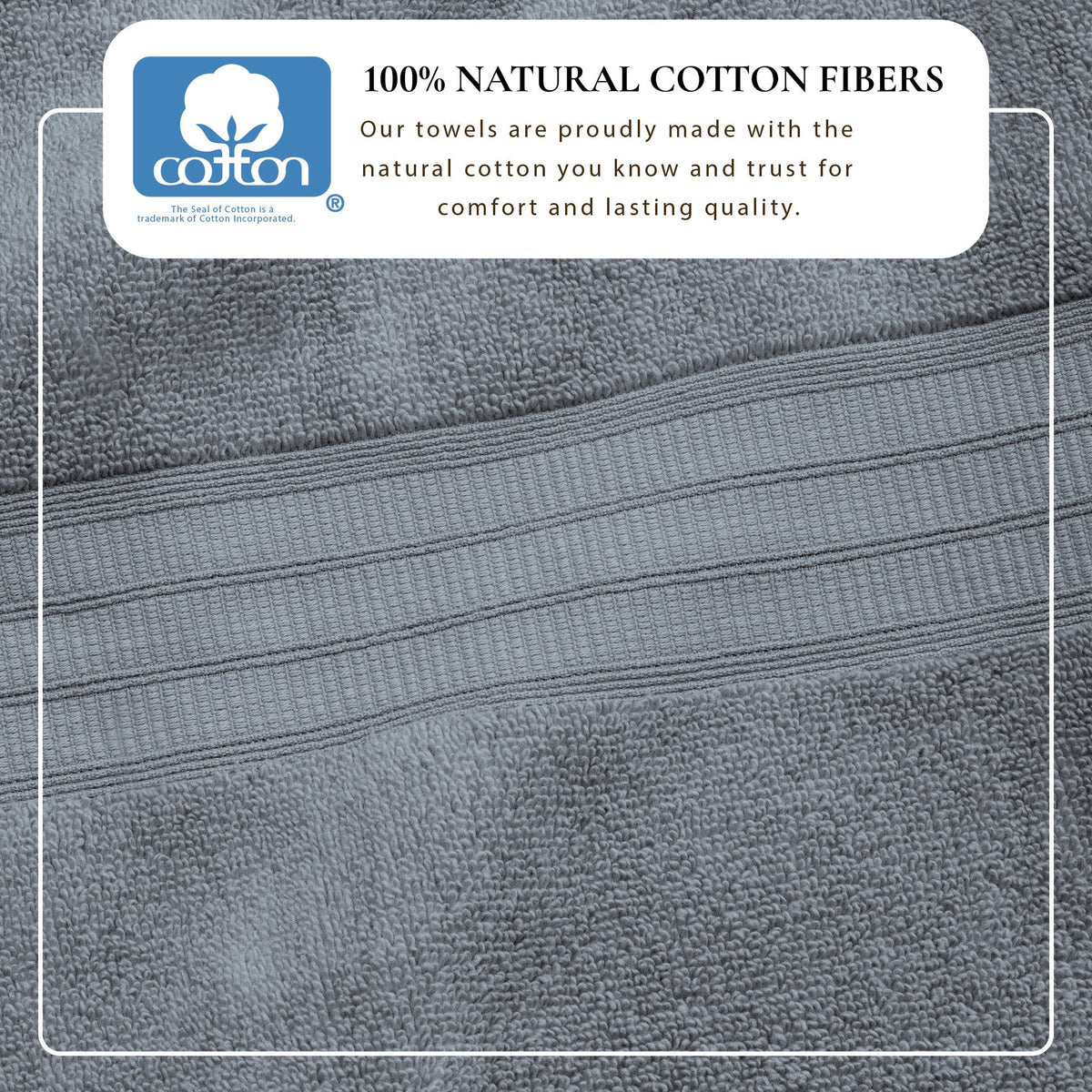 100% Cotton Premium Zero-Twist Bath Towel Set – Chiara Collection – view 65