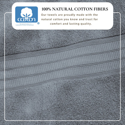100% Cotton Premium Zero-Twist Bath Towel Set – Chiara Collection – view 65