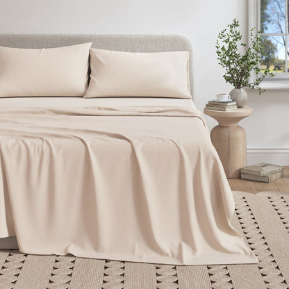 Heathered Jersey Knit Sheet Set – Carmen Collection – view 8