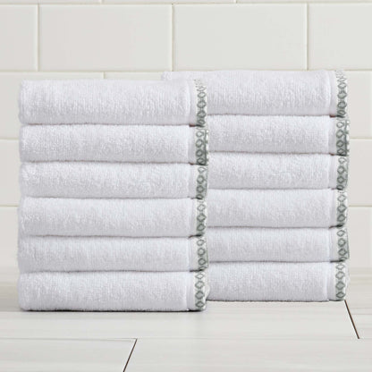 Valery Collection Border-Stitched Cotton 6-Piece Towel Set – view 67