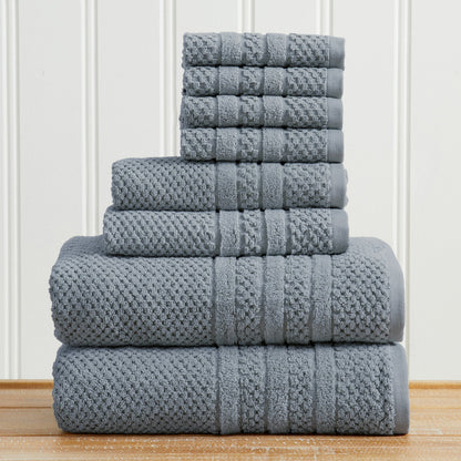 100% Cotton Checkered Jacquard Bath Towel Set – Giuliana Collection – view 85