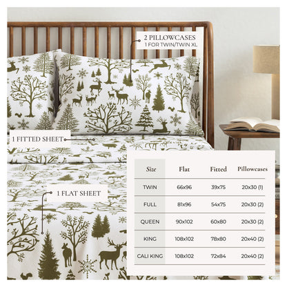 Turkish Cotton Flannel Sheet Set – Lakeview Collection – view 20