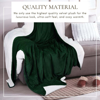 Sherpa Fleece Collection Velvet Plush Sherpa Bed Blanket, Reversible – view 66