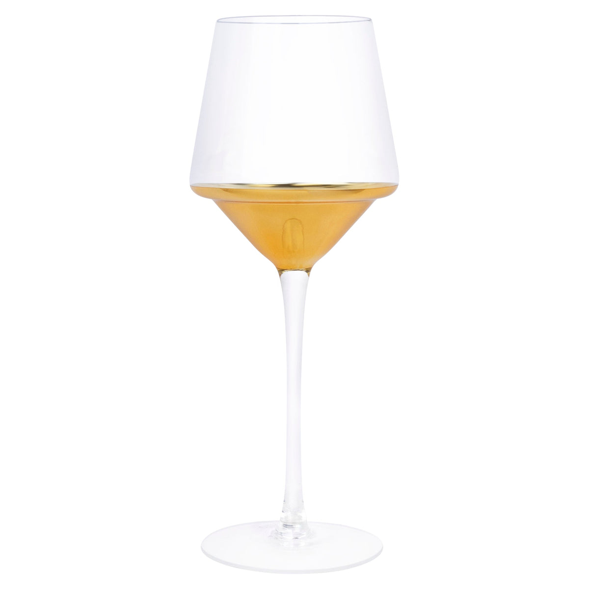 Gold Filigree Glass Drinkware Set, Triangular Design