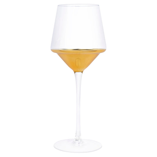 Gold Filigree Glass Drinkware Set, Triangular Design