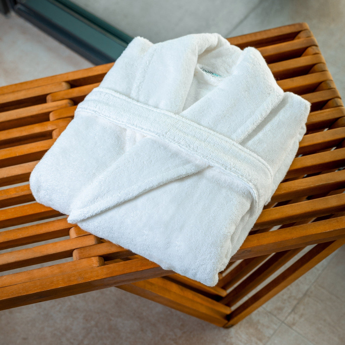 Organic Turkish Cotton Bathrobe and Slipper Set, 700 GSM – view 12