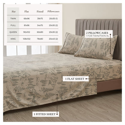 Lodge Print Microfiber Sheet Set – Mountain Ridge Collection – view 45