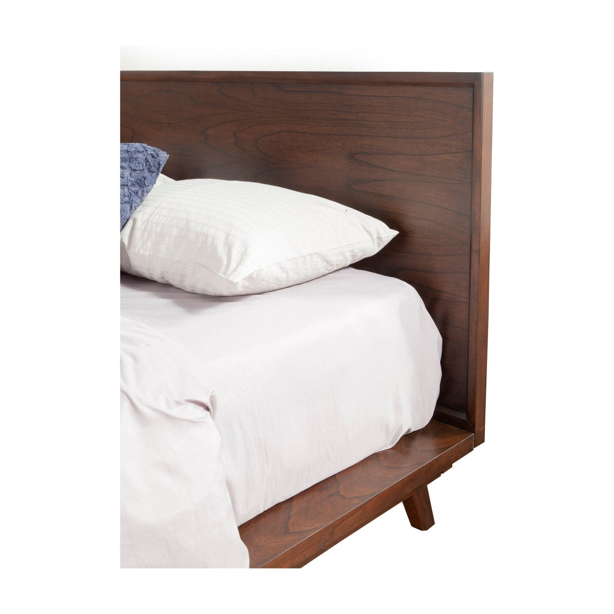 Arden Mid-Century Wood Platform Bed with Low-Profile Headboard – view 5