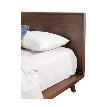 Arden Mid-Century Wood Platform Bed with Low-Profile Headboard – view 5