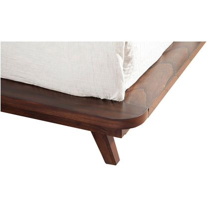 Arden Mid-Century Wood Platform Bed with Low-Profile Headboard – view 6