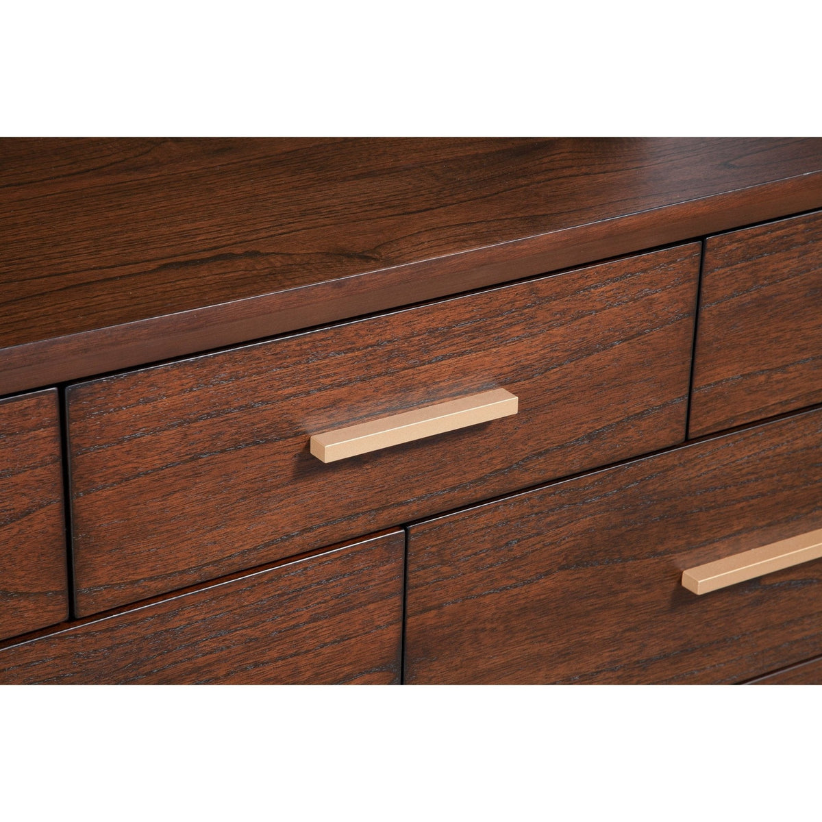 Arden Mid-Century 7-Drawer Dresser, Mahogany in Walnut Finish – view 6