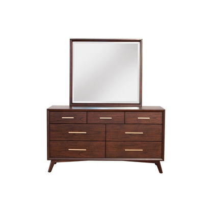 Arden Mid-Century 7-Drawer Dresser, Mahogany in Walnut Finish – view 9