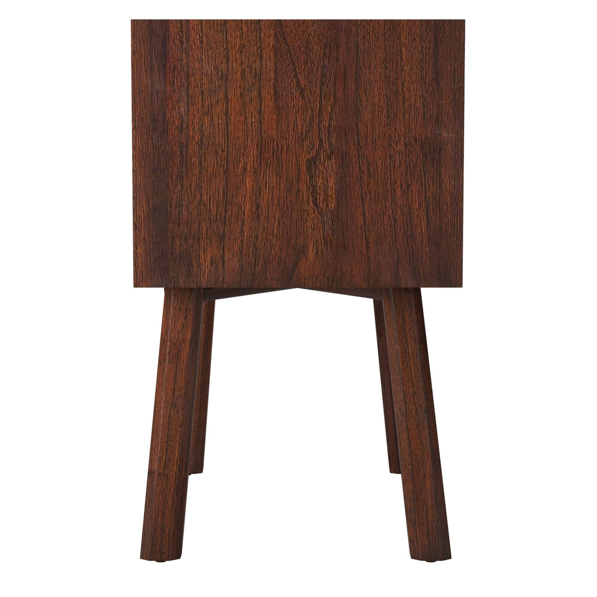 Arden Mid-Century 2-Drawer Nightstand in Walnut Mahogany – view 5